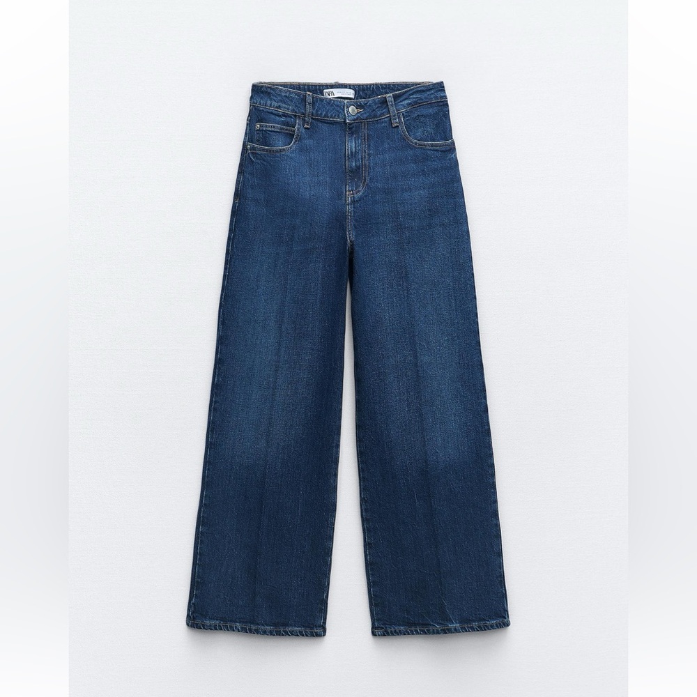 High Rise Straight Cropped Jeans